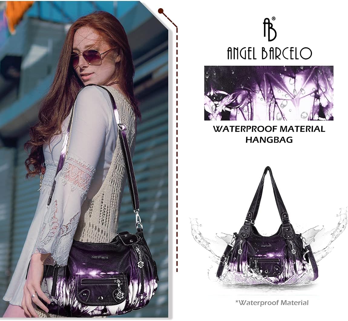 Angel Barcelo Purses for Women Soft PU Leather Shoulder Bag Crossbody Purse and Handbags - Image 7