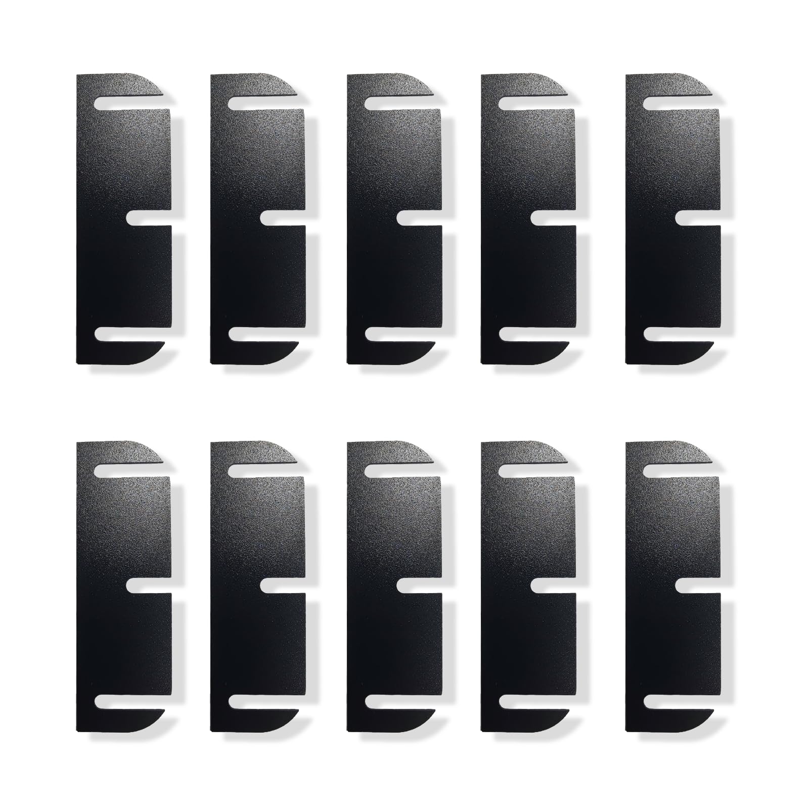 Targonix Black Door Hinge Shims, 10-Piece Adjustable Plastic Spacers For Doors, Pvc Material For Gap Filling & Alignment, Prevents Air Leakage,