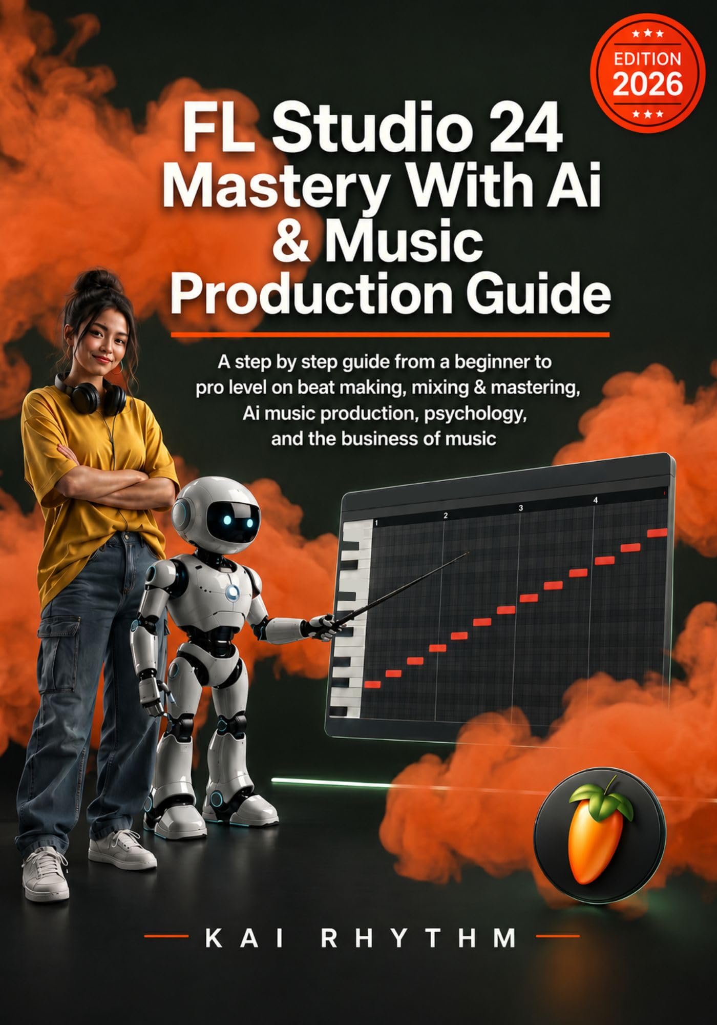 Guide FL Studio 24 beat making et production musicale IA livre anglais de débutant à pro