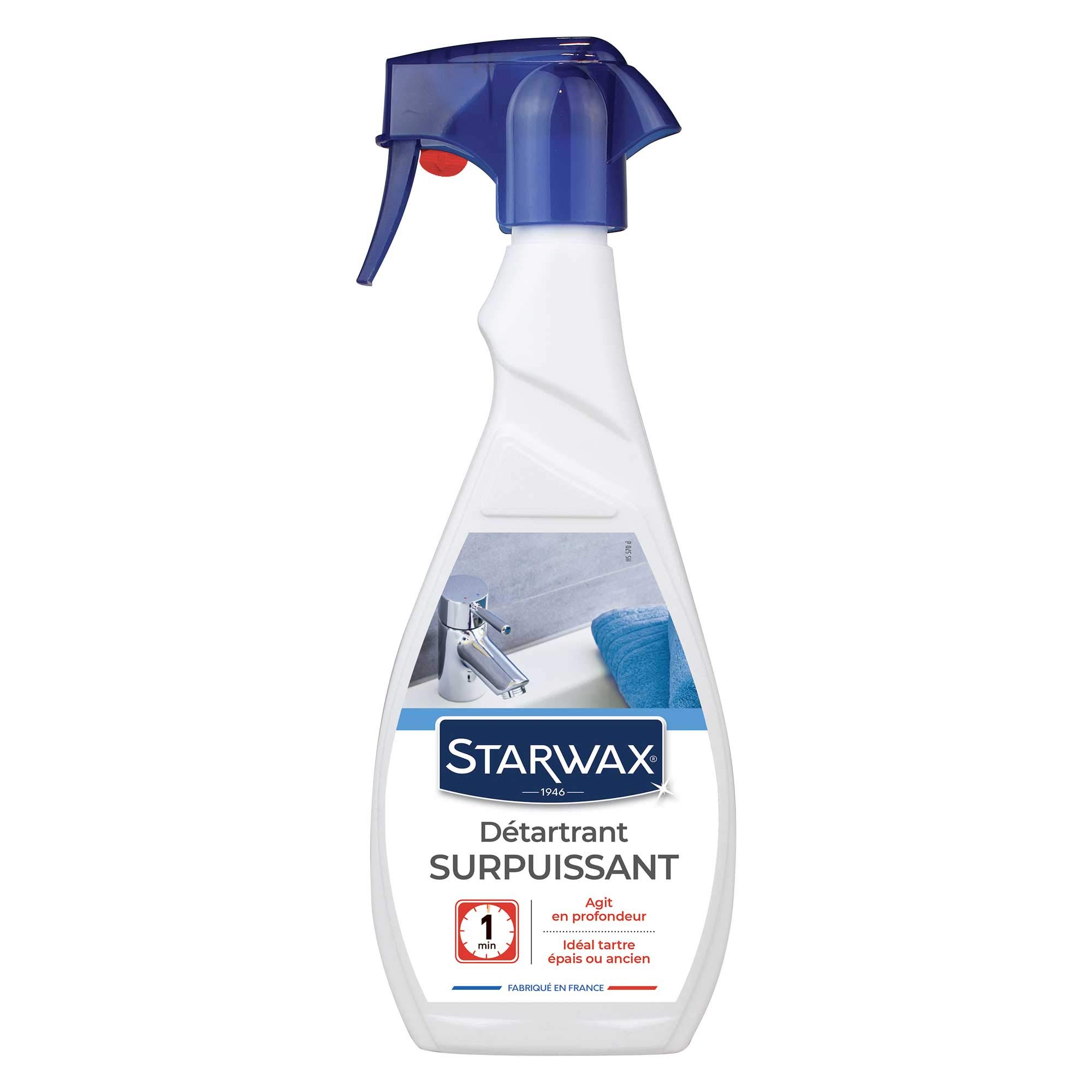 STARWAX Descalcificador para baño – 3 x 500 ml – ideal para descalcificar en profundidad las capas gruesas de piedra caliza