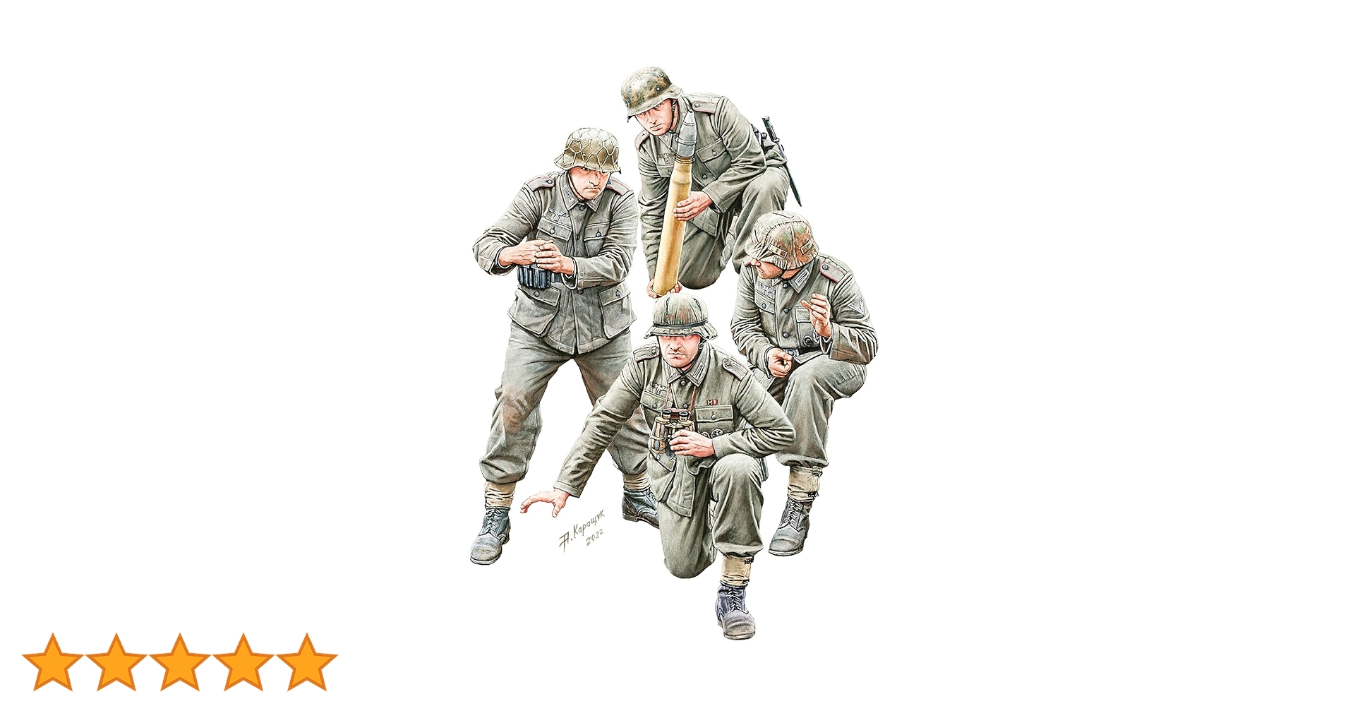 Amazon | ミニアート 1/35 ドイツ 砲兵 フィギュア4体入
