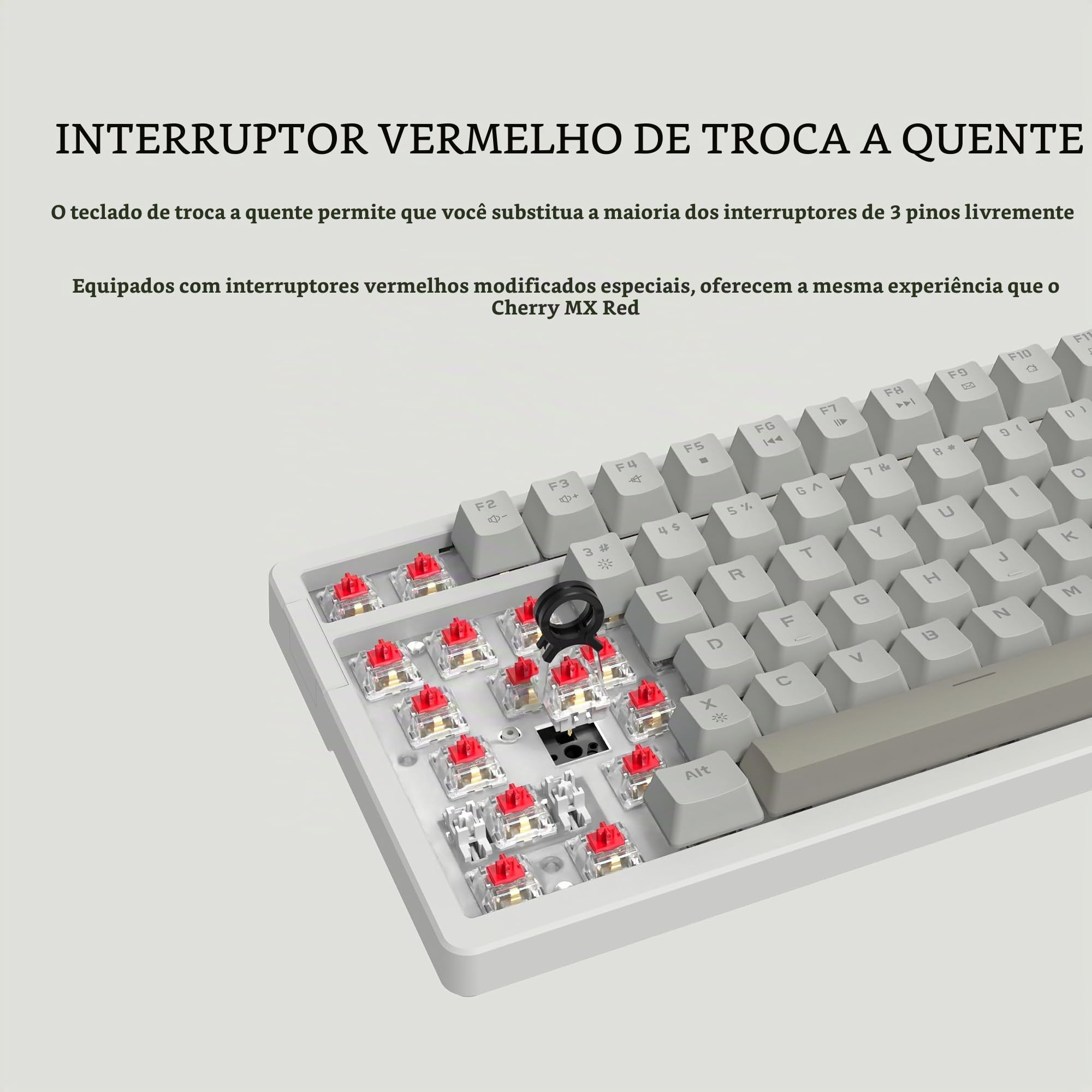 FIRSTBLOOD ONLY GAME. AK992 Teclado mecânico retrô com fio, layout