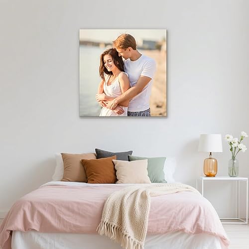 Miniatura 10 de Impresiones en lienzo personalizadas con tus fotos, impresiones de lienzo personalizadas enmarcadas, arte de pared para boda, decoración del hogar,