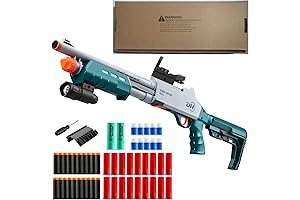 Sniper Rifle with Scope and Shell Ejecting Shotgun