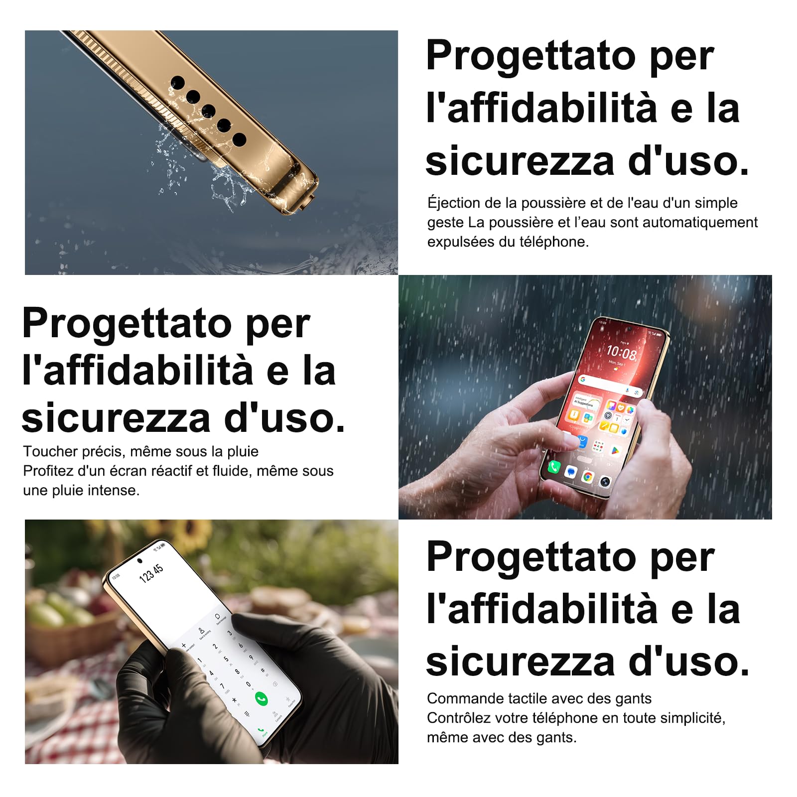 HONOR Magic8 Lite Smartphone 5G, display AMOLED da 6,79 pollici, tripla resistenza IP68/IP69K, batteria da 7500 mAh, fotocamera da 108 MP con OIS, doppia SIM, NFC (Black, 256, GB, GB, 8)