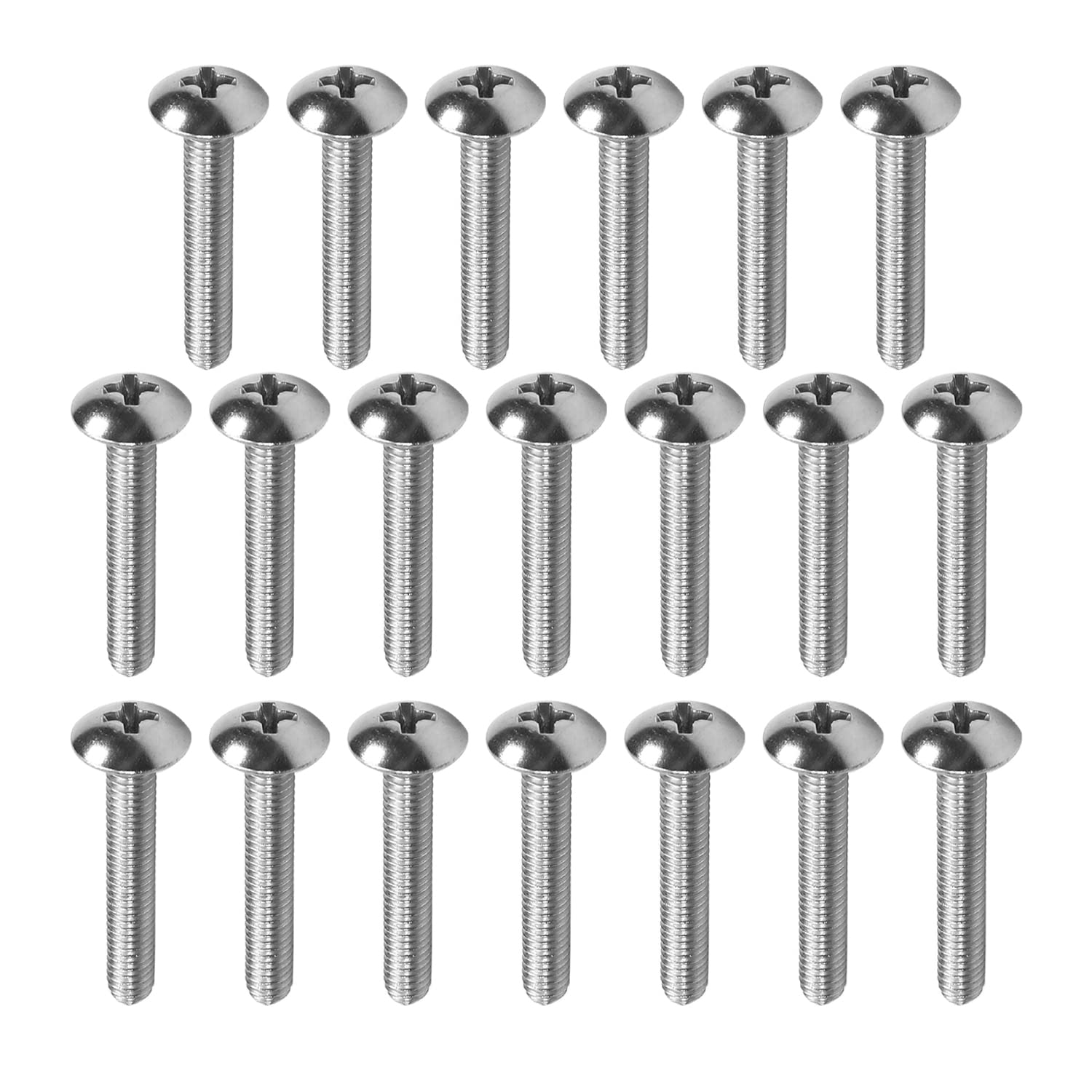 Uxcell 100Pcs M3 X 8mm Aluminum Solid Rivets – Half Round Head Fasteners