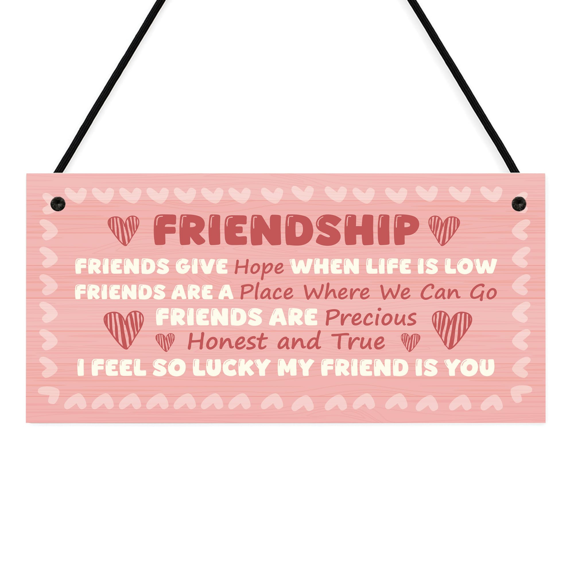 Red Ocean Special Best Friend Gift, Friendship Gifts for Women, Friendship Plaque, Birthday Christmas Presents for Women Friends, Female, Sister