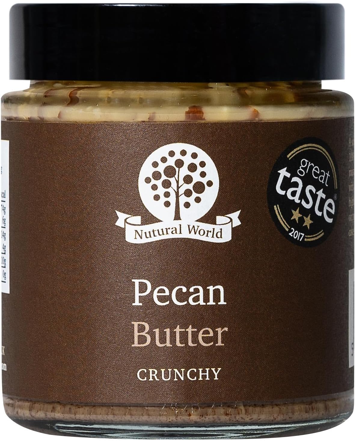 Crunchy Pecan Nut Butter (170g) Great Taste Award winner - Pure 100% single ingredient