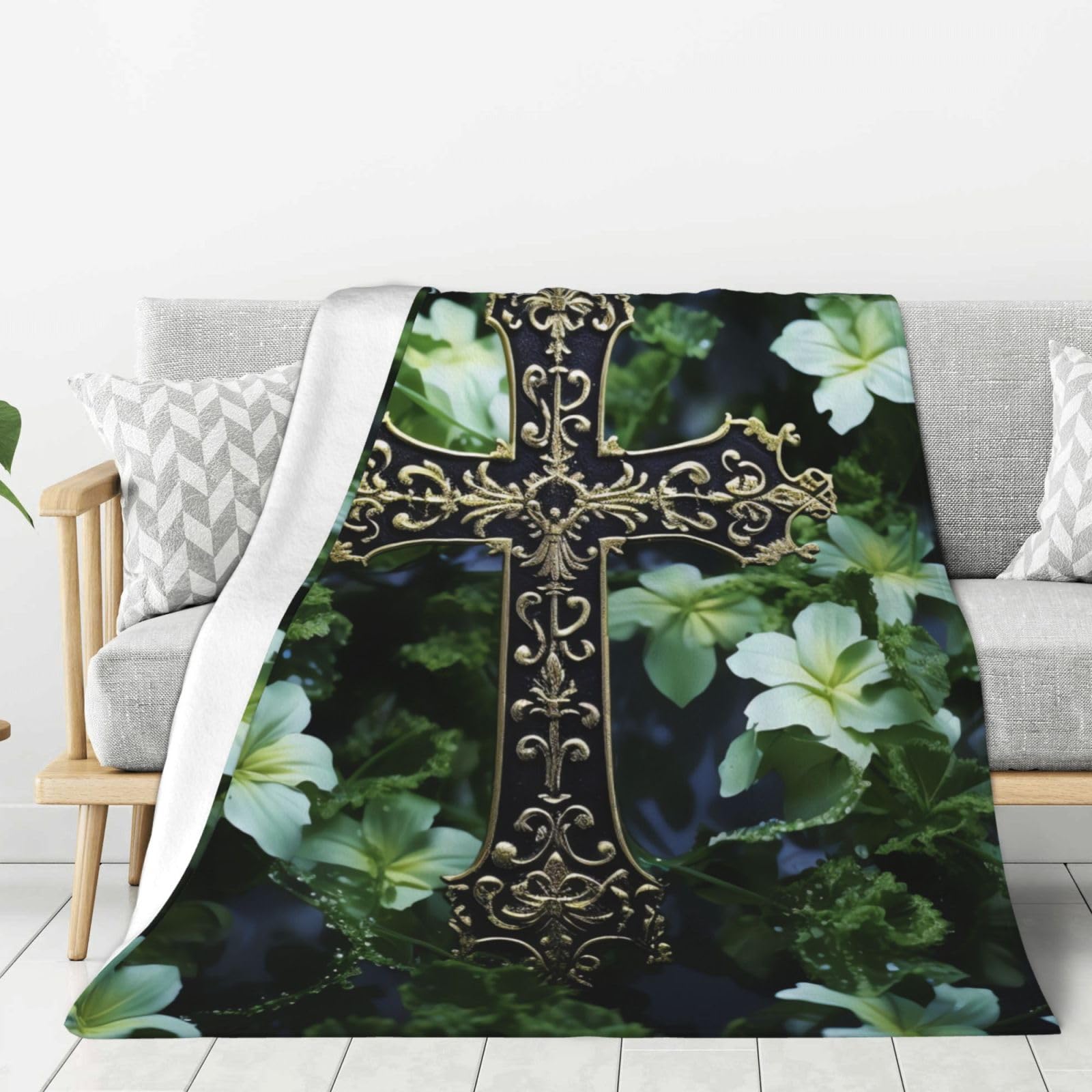Couverture polaire plaid pour canapé noir 150x125 pour vos soirées cocooning