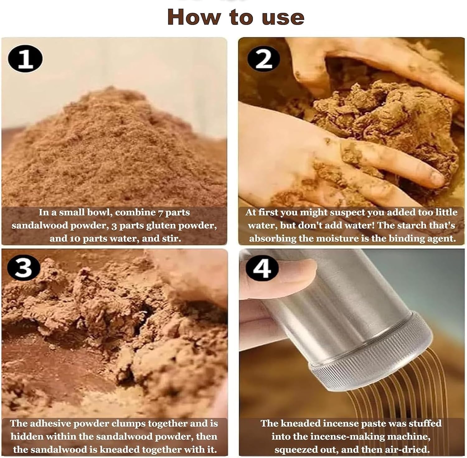 Macchina Per La Produzione Di Incenso Fai-da-te, Creatore Manuale Di Bastoncini Con 3 Stampi (2/2,5/3 Mm), Creatore Di Fragranze Con Oli Essenziali, Accessorio Per Bastoncini Di Incenso