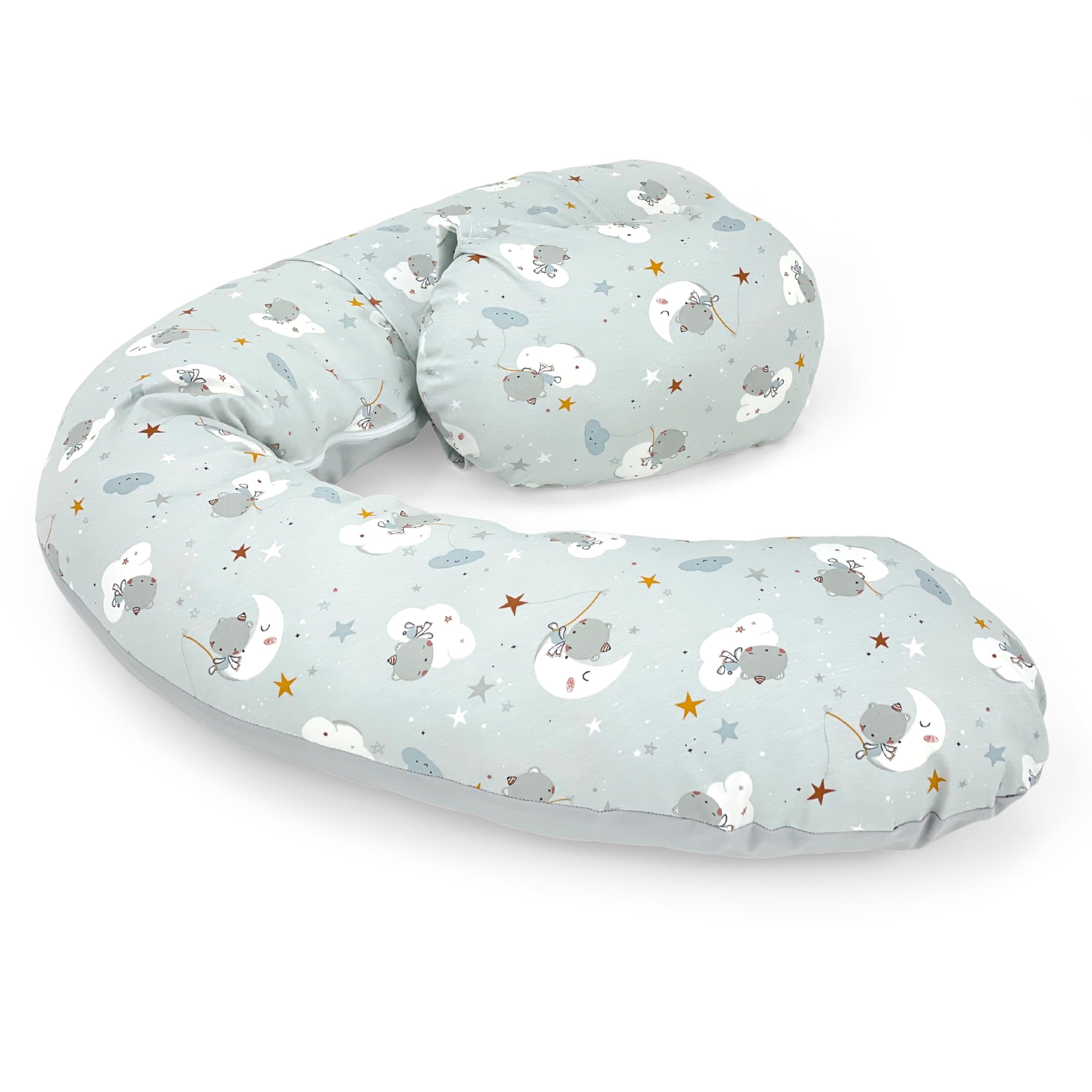 baby idea Babysanity - Cuscino gravidanza e allattamento multiuso sfoderabile Polly Koala Grigio