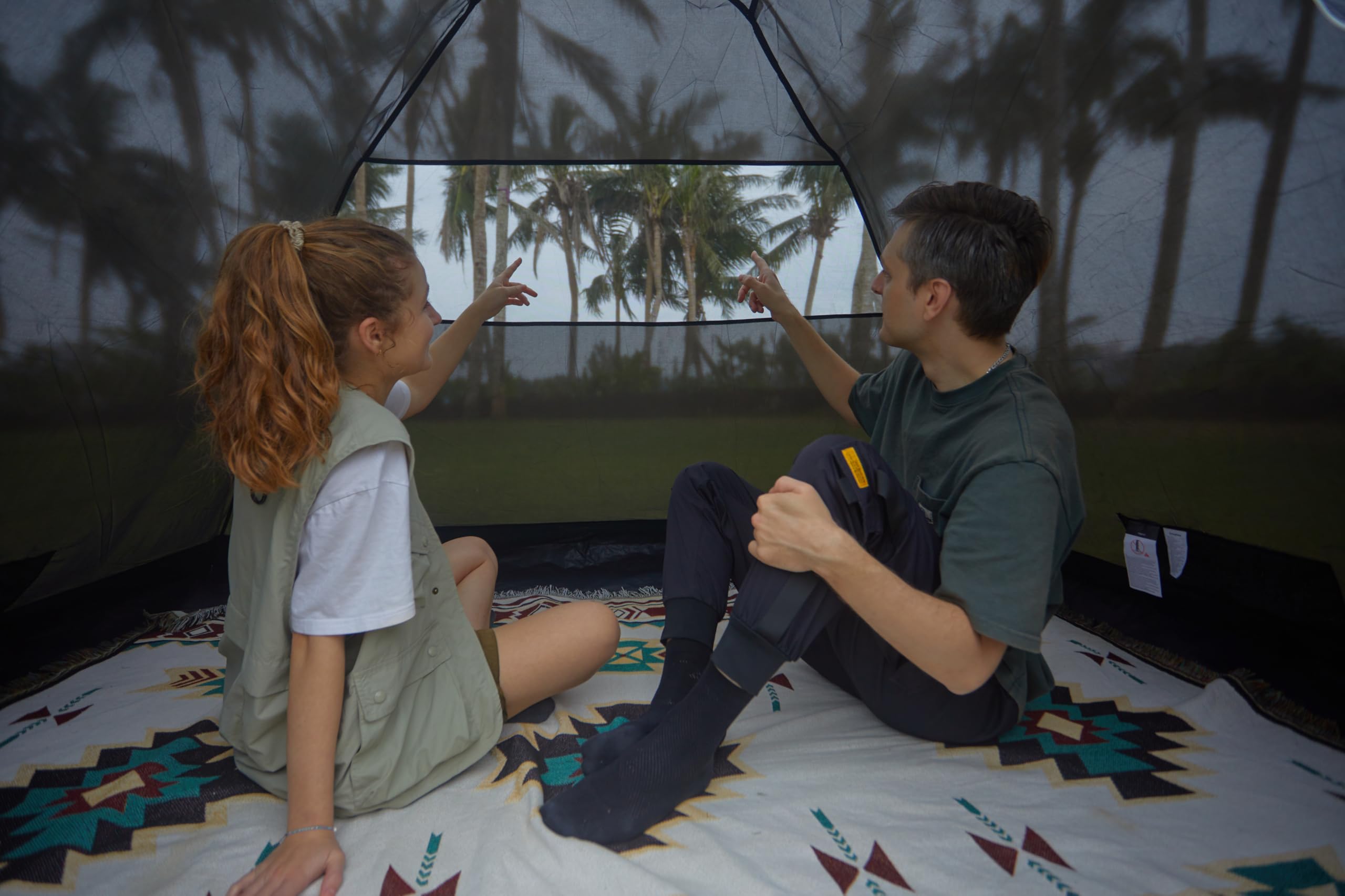 KingCamp Zelt 4 Personen, Geräumiges Camping Zelt mit Vorraum & PVC-Fenster, Einfach Aufzubauendes Doppelzelt, 3000mm Wasserdichtes Zelt, Leichtes Kuppelzelt für Outdoor Garten Camping