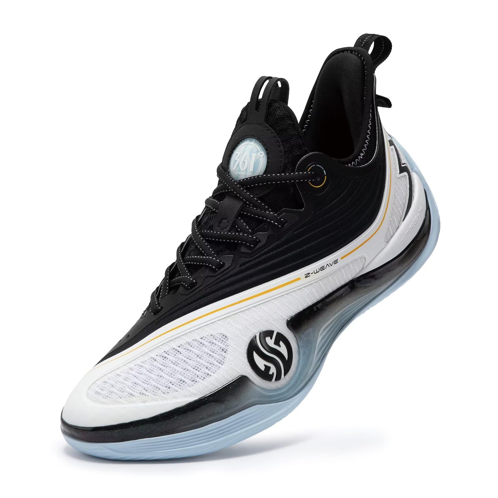 361° Aaron Gordon Zen VI Basketball Shoes for Men Breathable Outdoor Sneakers Cushion,Zen Team Anti Slip Practice Student Sports Shoes for Teens and Adults,Zen VI PRM Zapatillas de baloncesto Hombre 572431108-1 Zen 6 Yin-yang 8