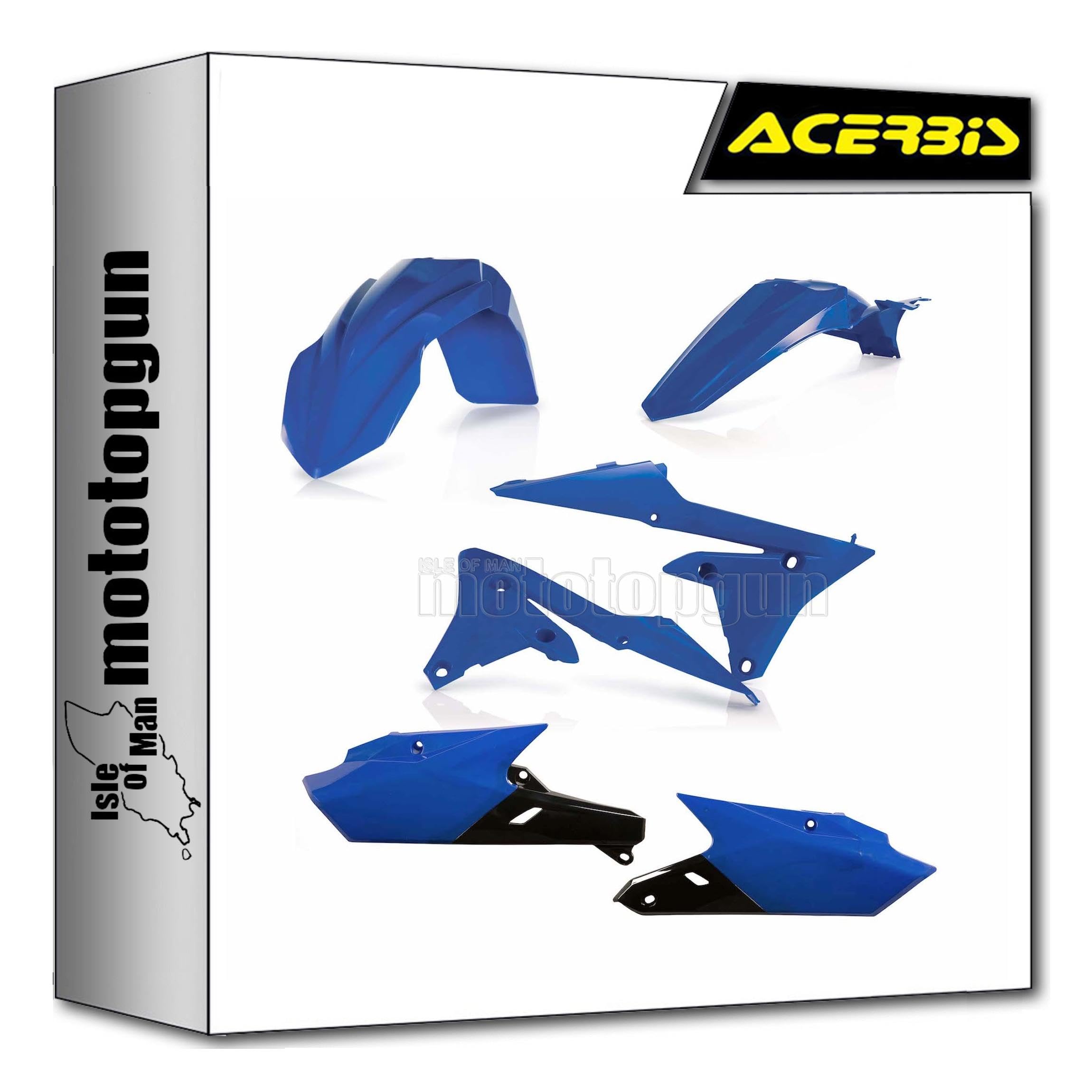 Plastique carénage bleu Acerbis 0017562.040 de finition supérieure