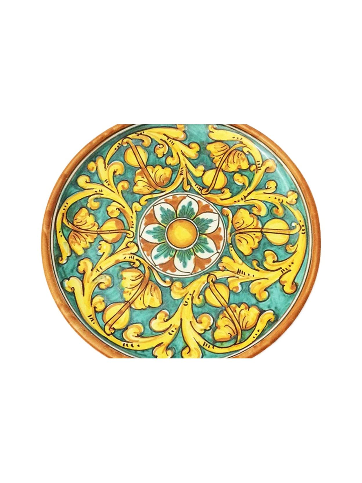 ILAB Piatto grande in ceramica decorata a mano da ceramisti siciliani di Santo Stefano di Camastra gianluca art 12