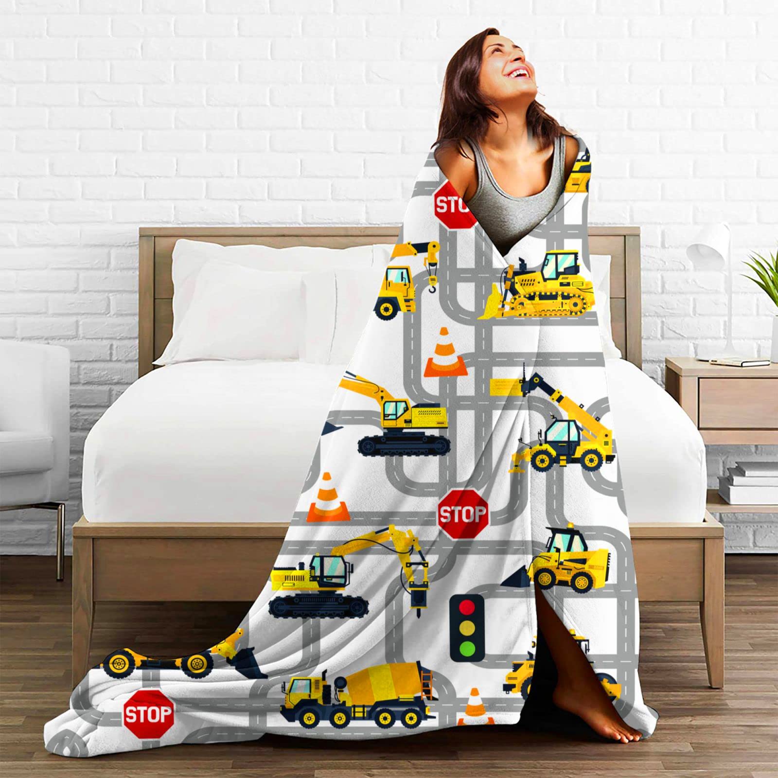 Coperta In Pile Di Flanella Super Morbida 127x152 Cm - Per Divano E Letto, Adatta A Adolescenti, Stampa Francese - 2