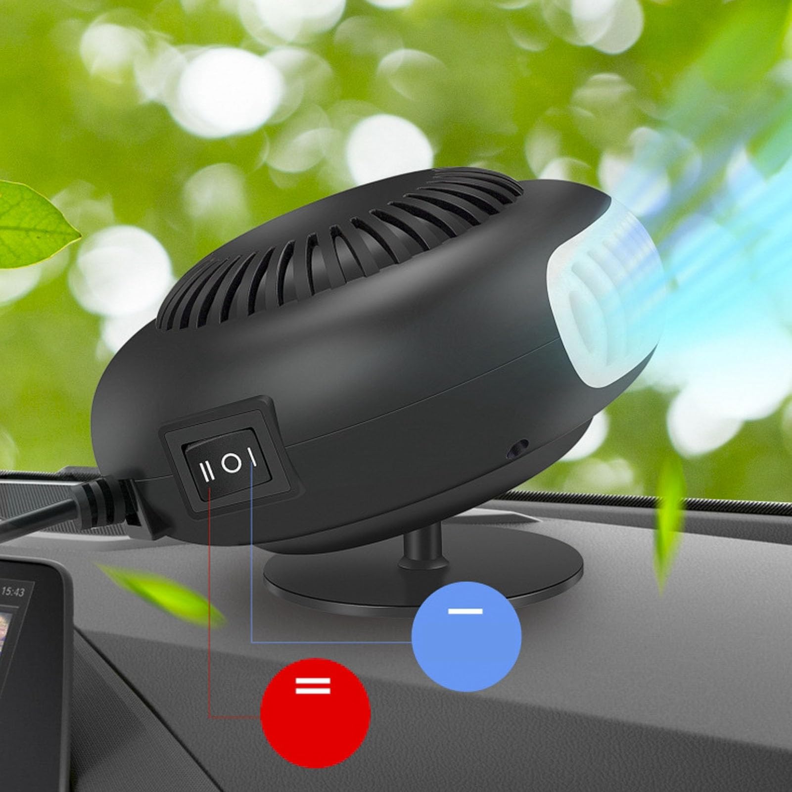 Riscaldatore Elettrico, Scaldabagno Termostato 170W Riscaldatore Silenzioso Piccolo con Rilevamento della Temperatura e Porte USB, Compatibile con Batterie 20V Massimo per la