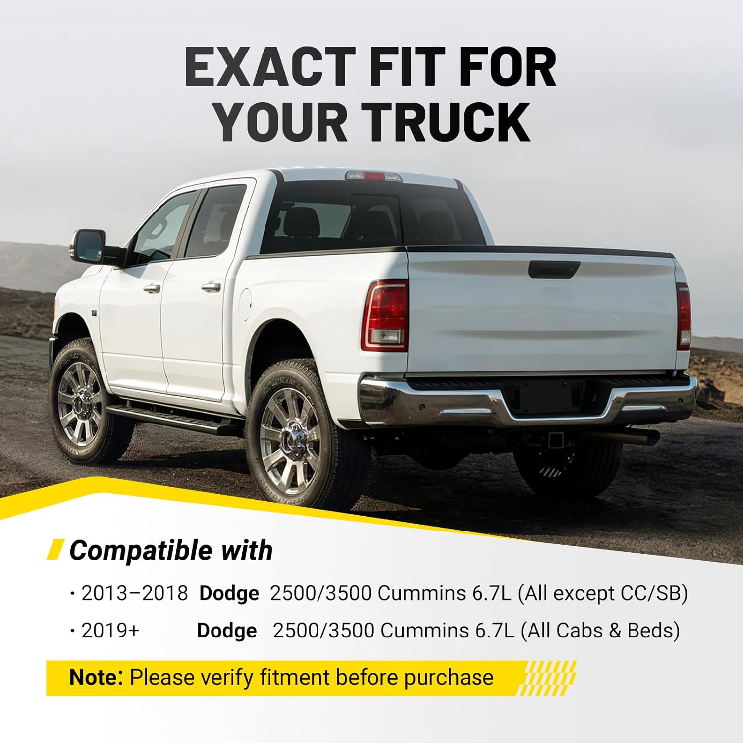 5" DPF Back Exhaust Kit Single Side Exit Fit for 2013-2025 Dodge Ram 2500/3500 6.7L Cummins Diesel