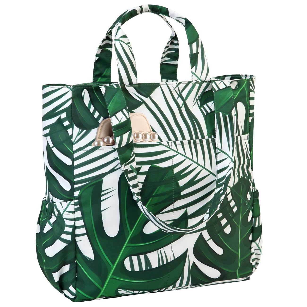 VASCHY Beach Tote Bag for Women, Lightweight Water Resistant Fold-able Large Pool Tote Bag
