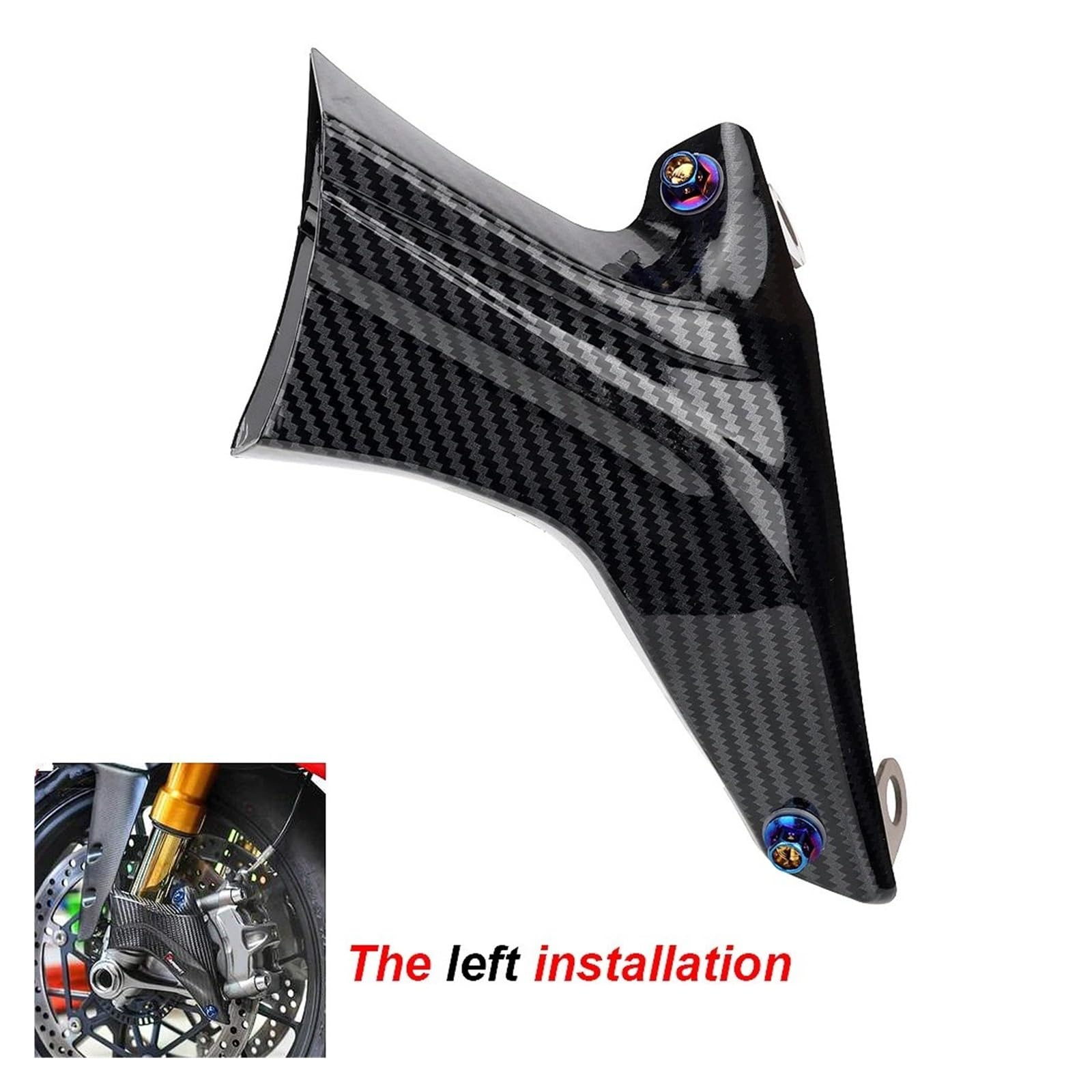 Motocicletta Aerodinamica Winglet Kit Per Triumph Per Daytona Per Moto2 765 675 675R ABS Per Thruxton Per 1200R 1200RS Moto Pinza Freno Condotto Raffreddamento Ad Aria(Style-1)