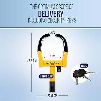 ホイールロック盗難防止alca Power Block 180mm-260mm Amazon | [alca] 盗難防止 タイヤロック ホイールロック Power Block L
