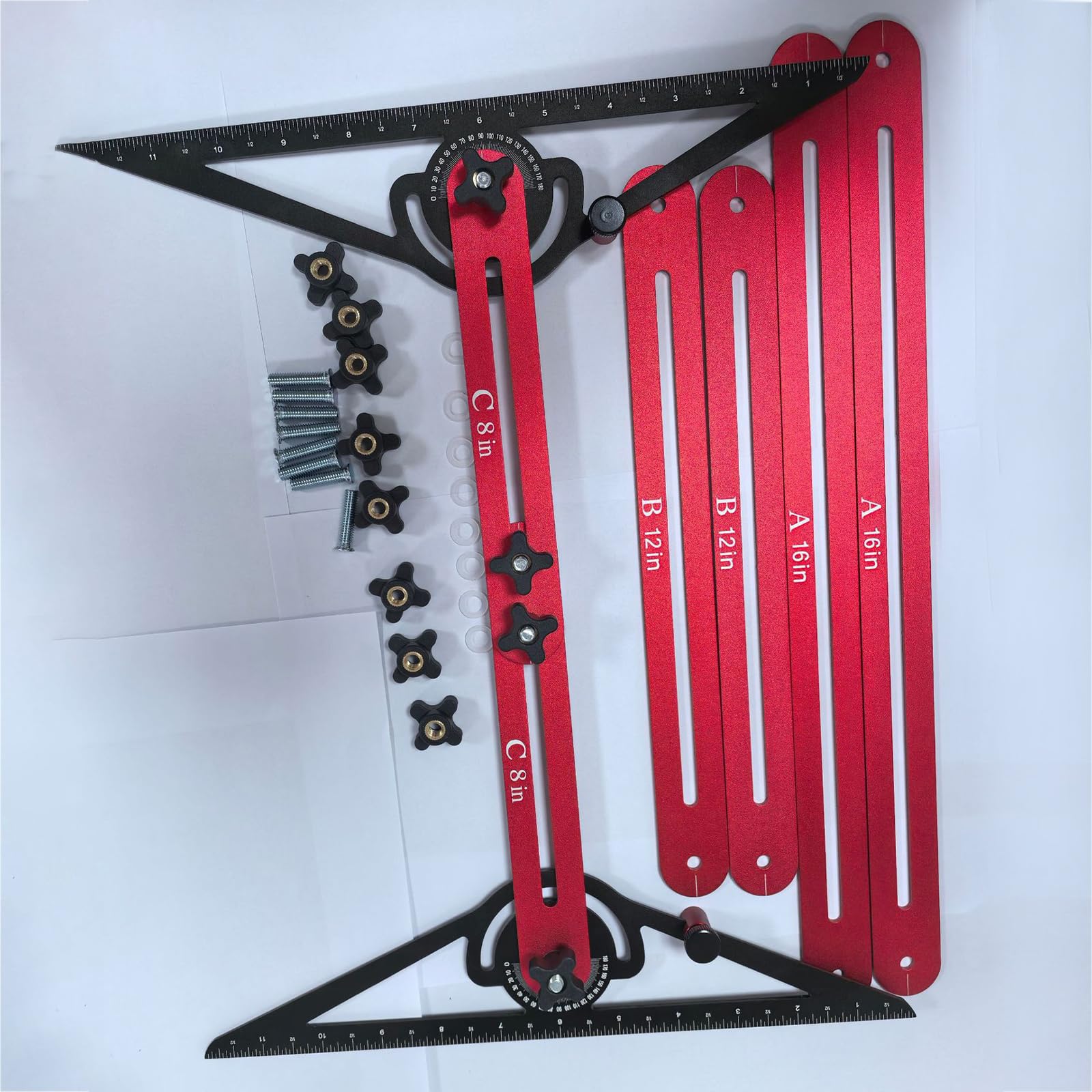 Gabarits d'outils de mesure efficaces pour les marches d'escalier pour des tâches de planification et de construction efficaces