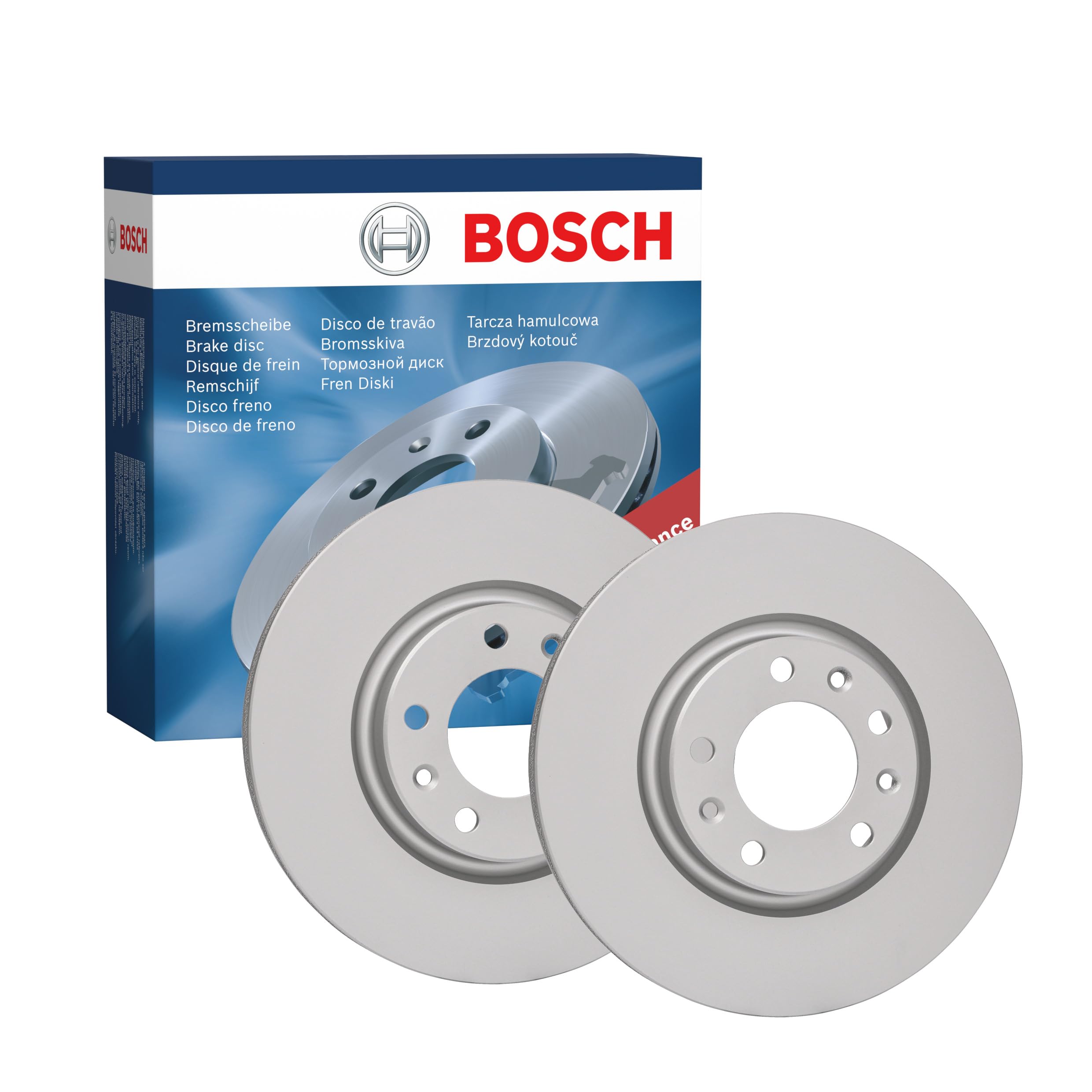 Bosch BD2172 Discos de freno, certificación ECE-R90, 1 juego de 2 discos