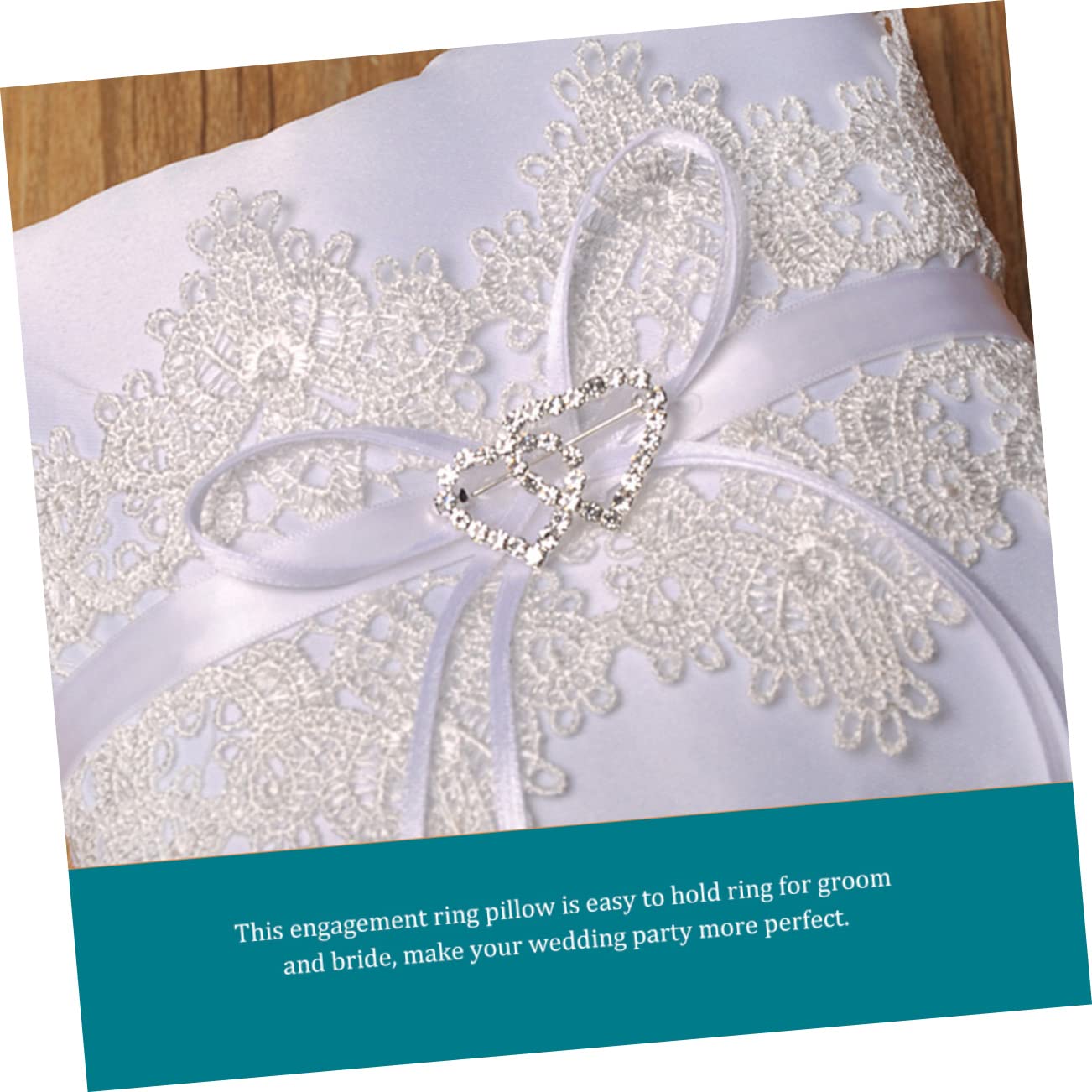 ABOOFAN 5stücke Romantisches Ringkissen Aus Weißer Spitze Elegantes Trauringkissen Für Hochzeiten Für Blumenmädchen Und Hochzeitszeremonien Verziert Mit Herzdesign