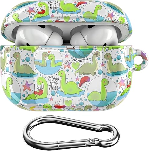 Miniatura 6 de Funda compatible con Airpods Pro y Pro 2 Airpods 3-2-1 Gen con estampado de calavera con clip de bloqueo de Día de los Muertos, cubierta mexicana