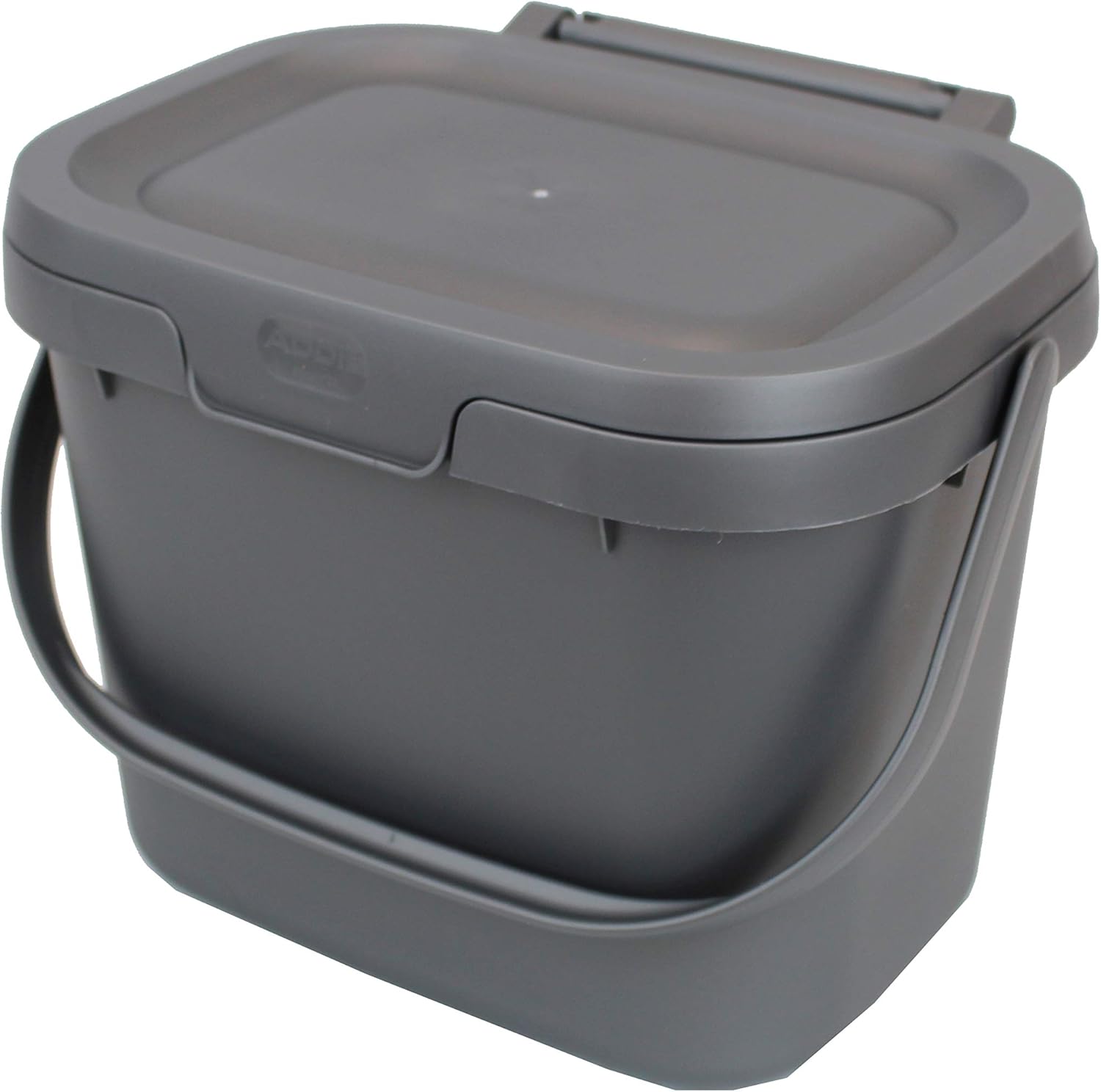 Addis Compost Caddy Food Waste Kitchen Storage Bin Metallic Dark Grey