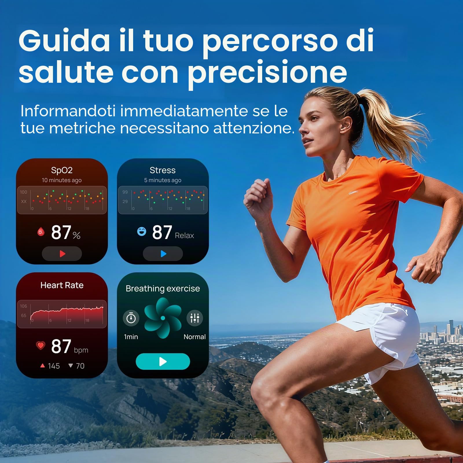 Mibro Fit Smartwatch Donna Uomo, 27,9g ultraleggero, Assistente Vocale, 1.75" AMOLED Orologio Intelligente Fitness con Chiamate Bluetooth, 150 Modalità Sportive, Calcolatori per Android iOS, Argento