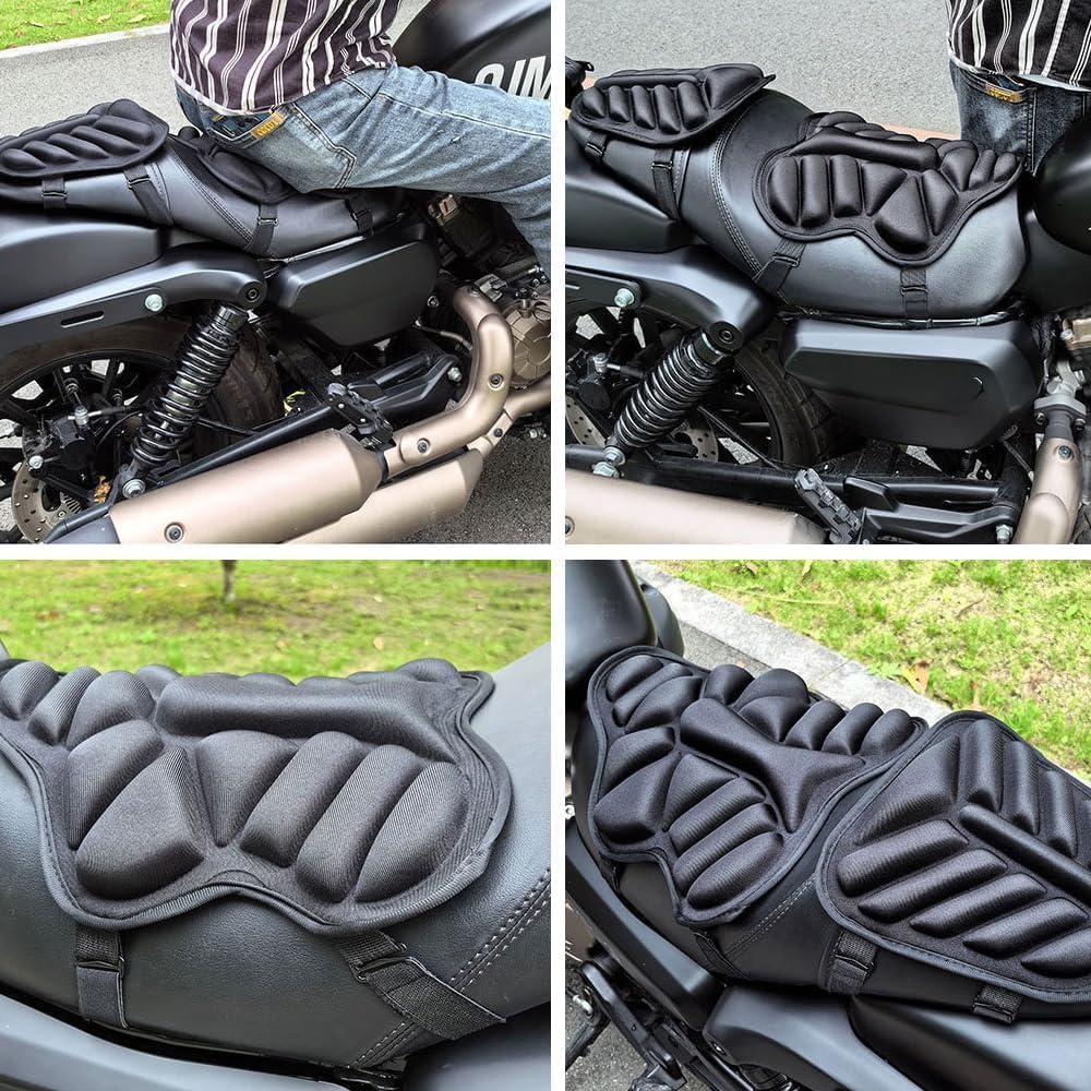 Cuscino Sella Moto per BMW R 1200 GS 2007 2008 2009 2010 2011 2012 R 1200 ADV, Confortevole Assorbimento degli Urti Antiscivolo Traspirante per Lunghe Pedalate