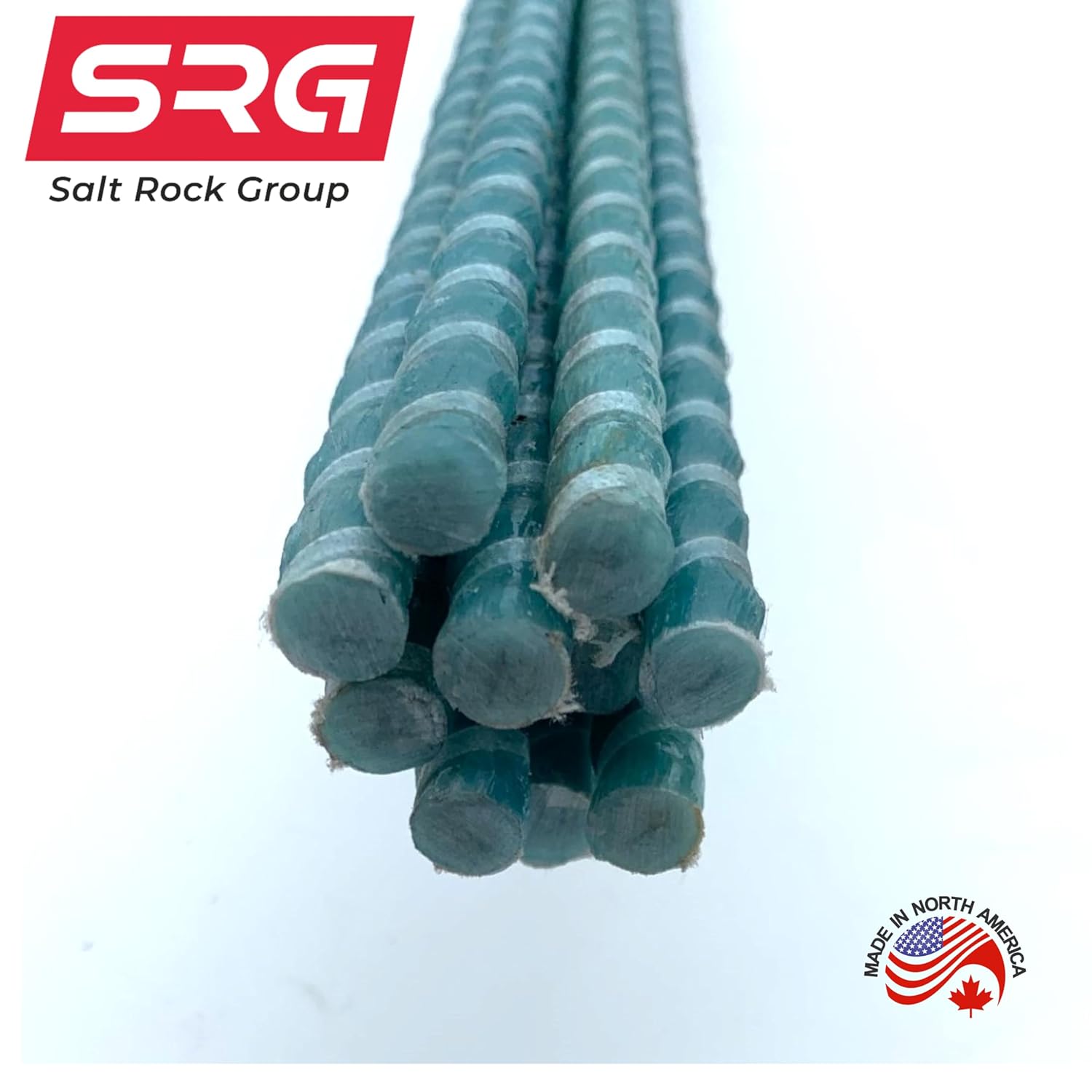 10 Pieces - #3 NS (3/8"", 10mm) SRG - Salt Rock Group Non Structural Fiberglass Rebar x 96"" Length, natural