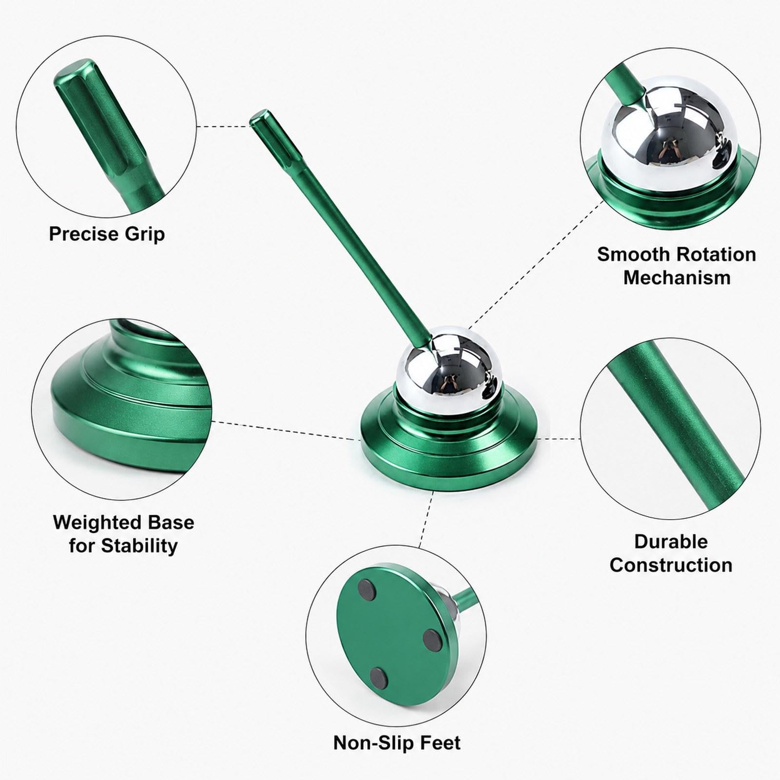 Estabilizador Manual Multifuncional para Maquetas - Herramienta para La de Maquetas - Estabilizador Manual con Estructura de Soporte Giratori, Verde, Individual