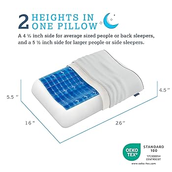 【しず】Technogel Anatomic Pillow9 Amazon.com: Technogel Anatomic Cooling Gel Pillow – Dual