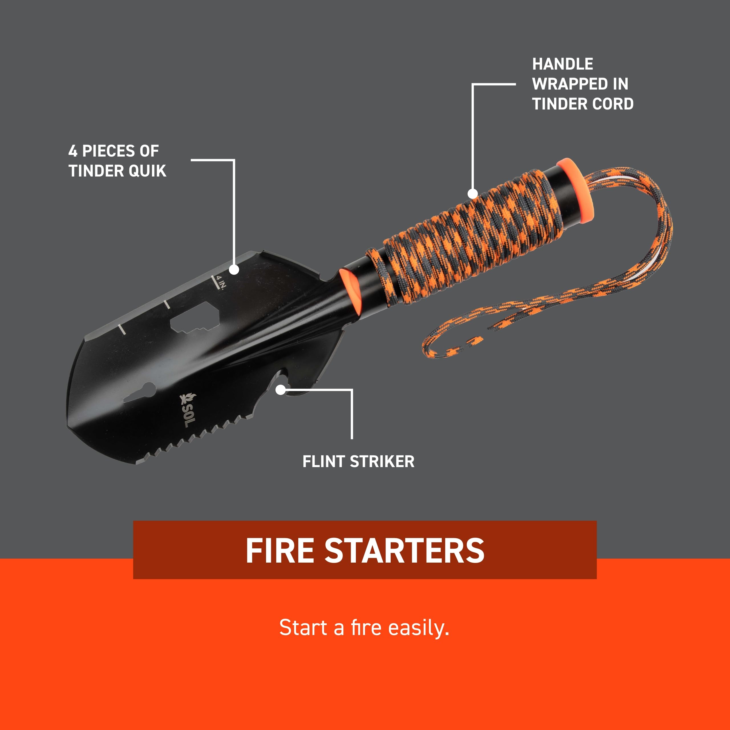 SOL Stoke Multi-Tool Shovel - Camping & Hiking -5 SOL Stoke Multi-Tool Shovel - Camping & Hiking -5