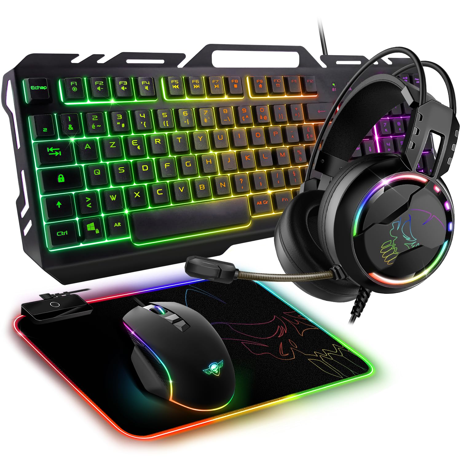 Spirit Of Gamer Ultimate 300 4 en 1 Teclado Ratón Auriculares Pack Gamer