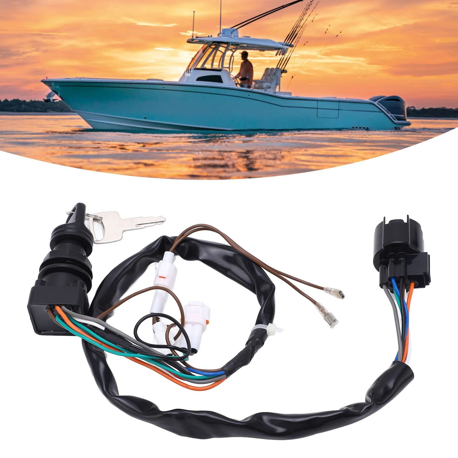 Zündschlüsselschalter mit 2 Schlüsseln Hervorragende Elektrische Leitfähigkeit 37110 93J00 Ersatz für Suzuki Außenborder