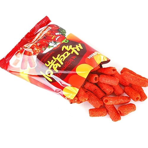 Miniatura 3 de Dulce y picante Tteokbokki Snacks Chips coreanos salteados sabor pastel de arroz asiático Topokki Ddeokbokki  2 unidades paquete de 1