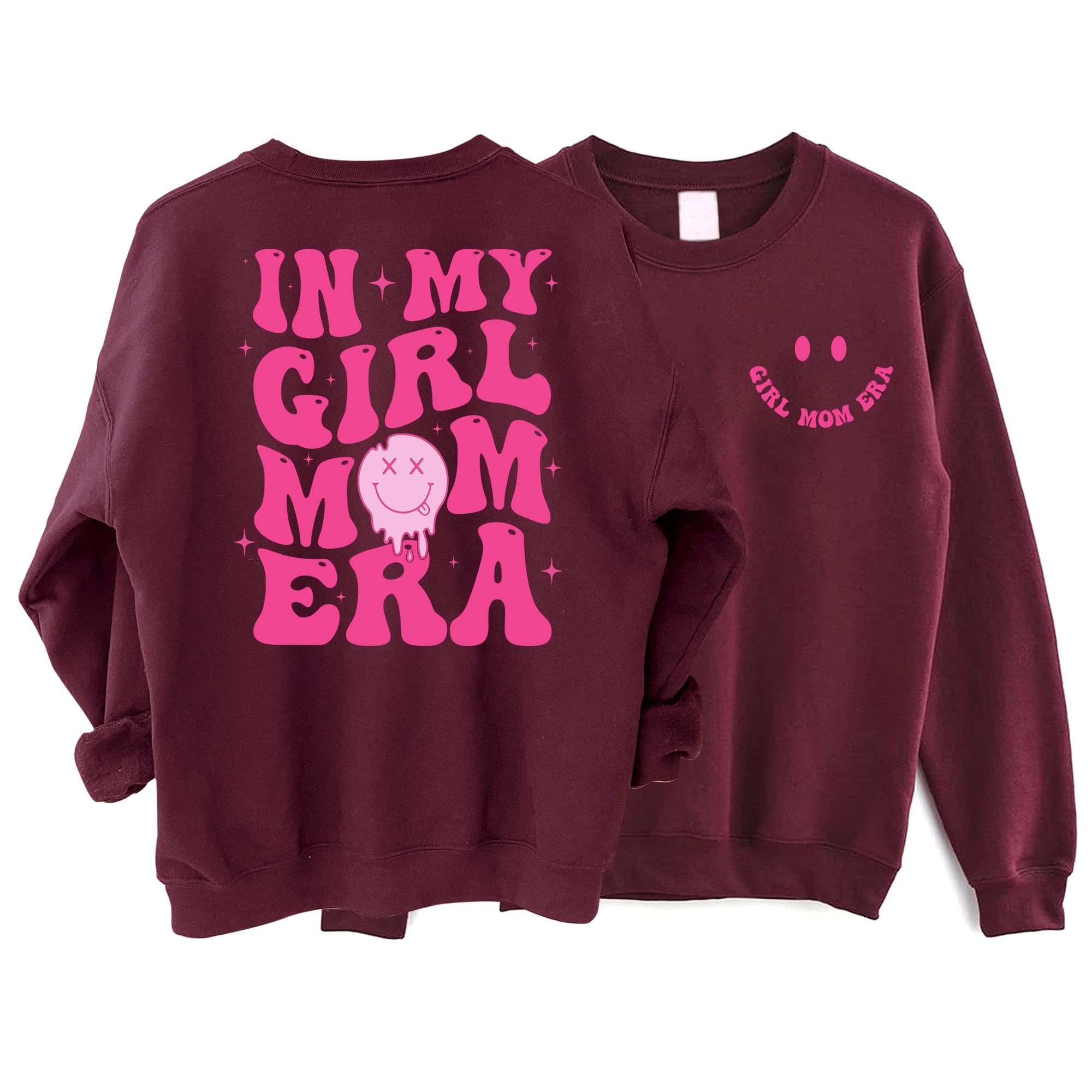 in My Girl Mom Era 2 Sided Sweatshirt, Girl Mama Sweater, New Girl Mama Sweatshirt, Mom of Girls Shirt