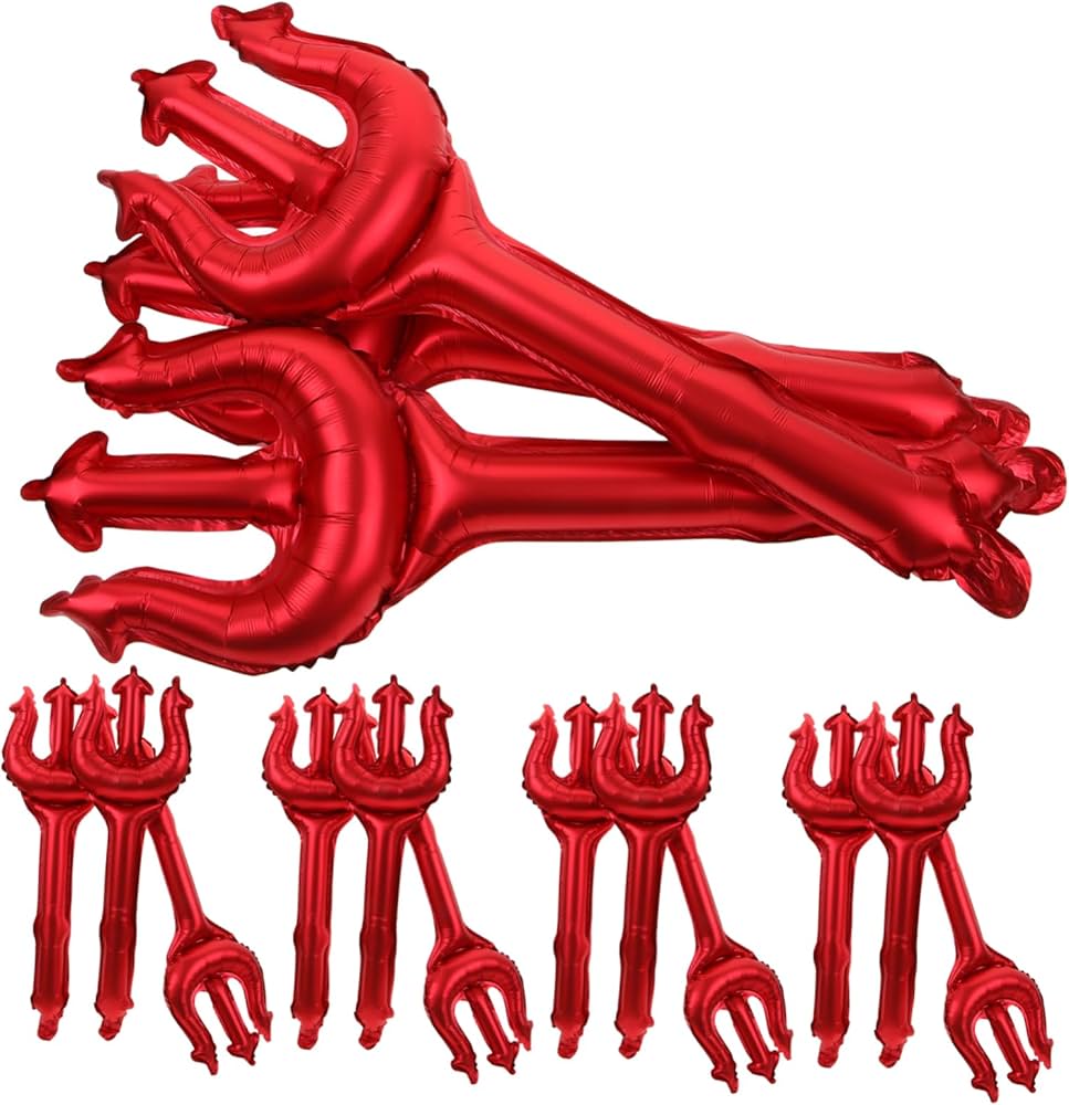 Amazon | FONDOTIN 25個 悪魔の角のあるトライデント デーモンホーン