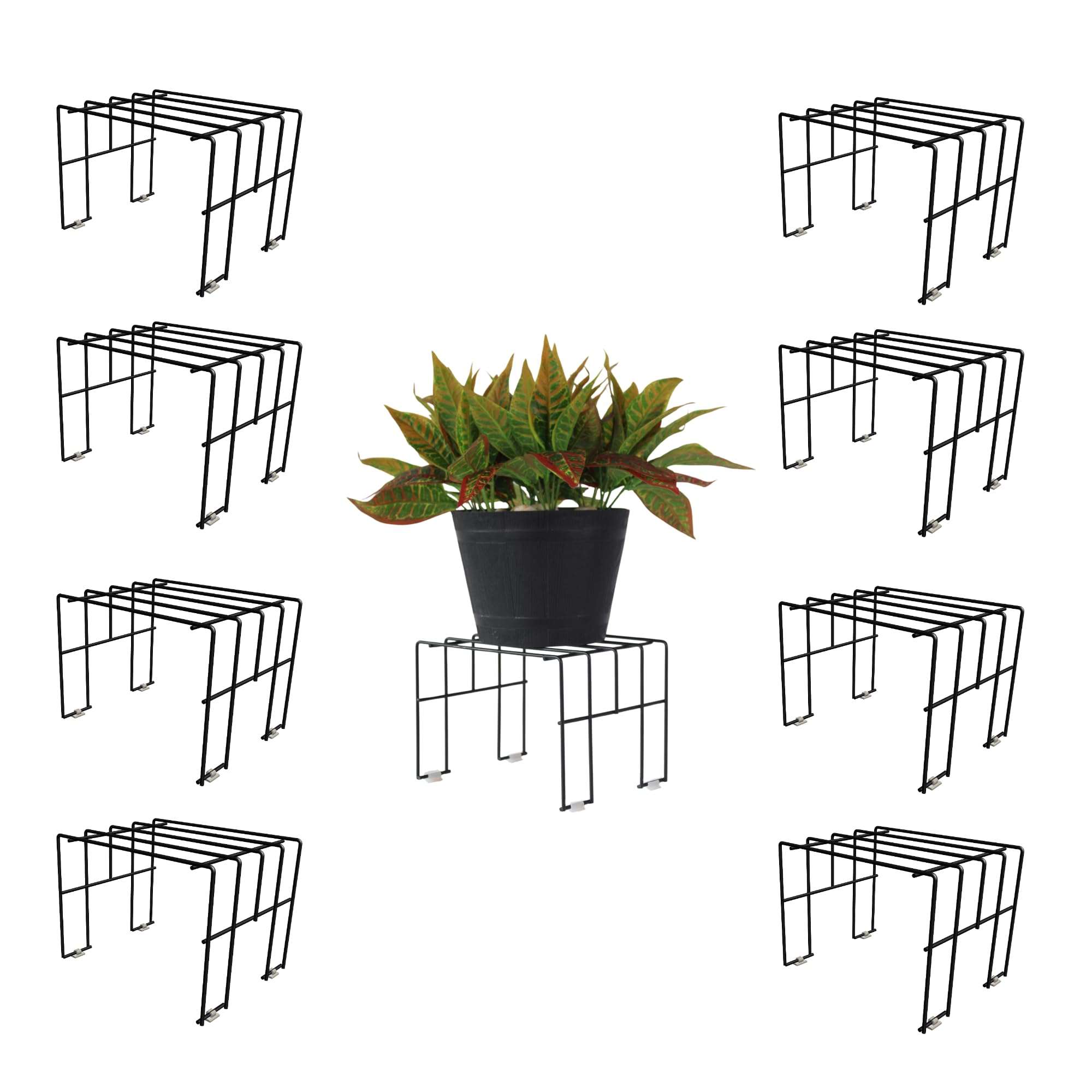 Meshable Moso Plant Stand - Stylish Balcony Display -1