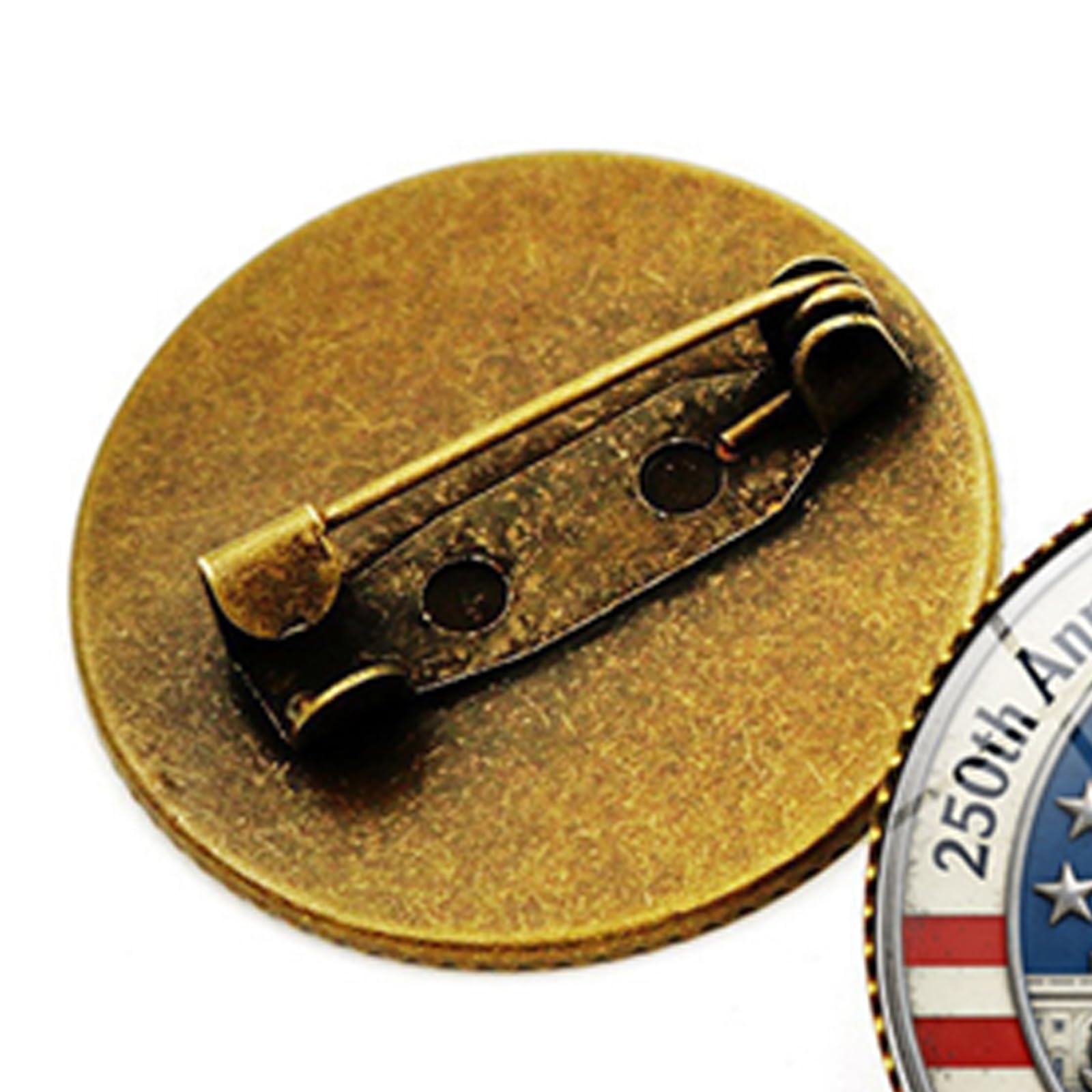Americans - Broche conmemorativo del 250 aniversario para abrigo, bolsa o cuaderno, decoración de ropa, accesorios de ropa, insignia conmemorativa de moda antigua