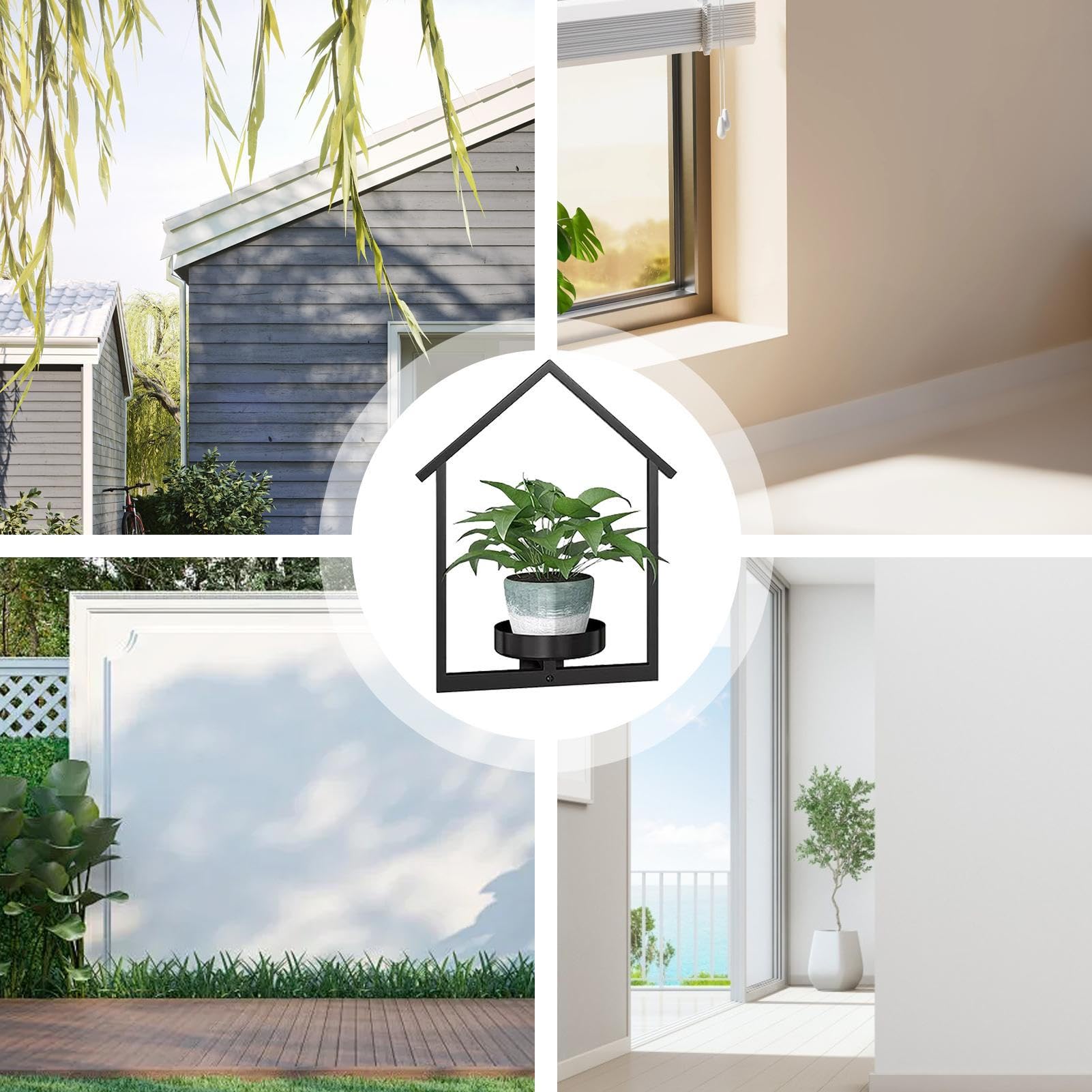 Colgador De Plantas De Pared Estante Ahorrador de Espacio para Flores de