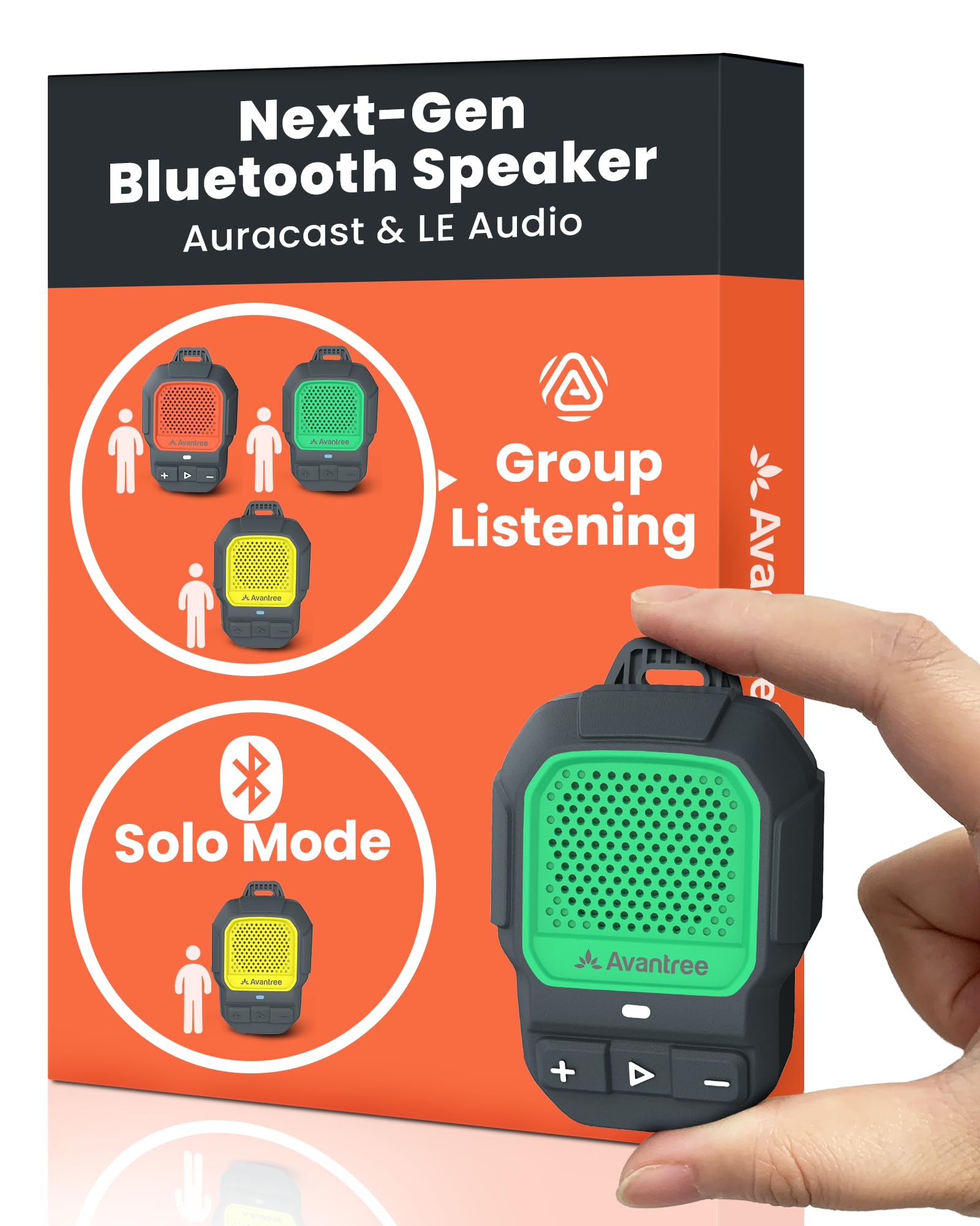 Avantree HomeBuddy – Altavoz Bluetooth Mini con Auracast, Verde