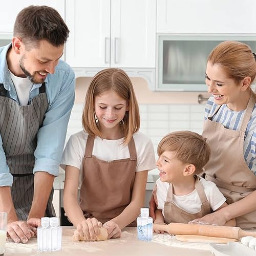 Miniatura 7 de Paquete de 40 botellas recargables de plástico de 2 onzas con tapa abatible, botellas de tamaño de viaje, recipientes reutilizables para viajes de