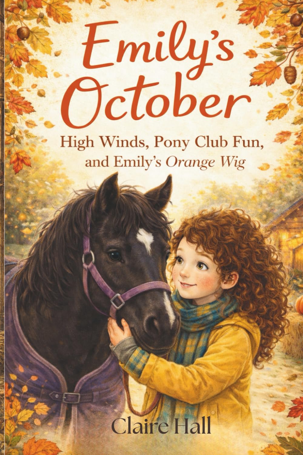 Emily's October: High winds, Pony Club Fun and Emily's Orange Wig (Emily the most beautiful pony)