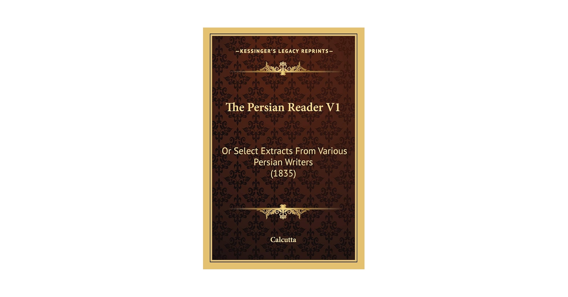 Persian Fiction Reader ペルシャ語小説リーダー 　新品 Amazon.co.jp: The Persian Reader V1: Or Select Extracts From