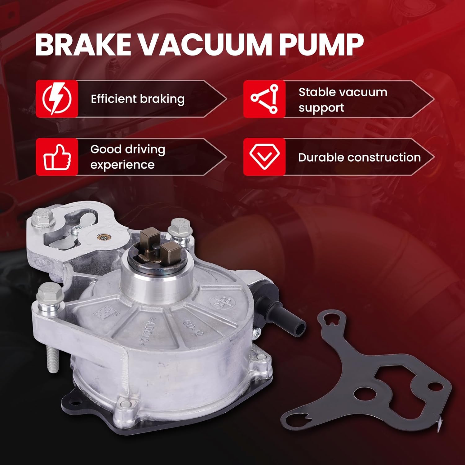 MOCA Vacuum Pump fits For Cadillac 2013-2018 ATS L4 2.0L, 2016-2017 ATS L4 2.5L, For Chevrolet 2016-2021 Camaro L4 2.0L, 2014-2019 Impala L4 2.5L, For GMC 2017-2021 Acadia L4 2.5L, 2015-2020 Canyon