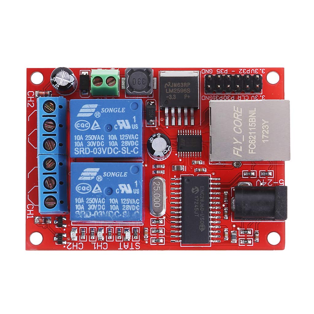 Sicuro e affidabile LAN Eernet 2 Way Board Ritardo Switch TCP/UDP Controller Module WEB Server